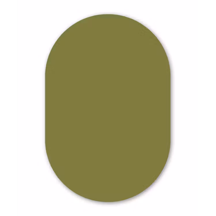 Muurovaal aluminium - Juniper - Groen - Organisch — 1