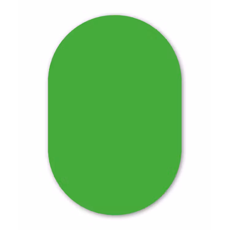 Muurovaal aluminium - Kelly - Green - Groen — 1