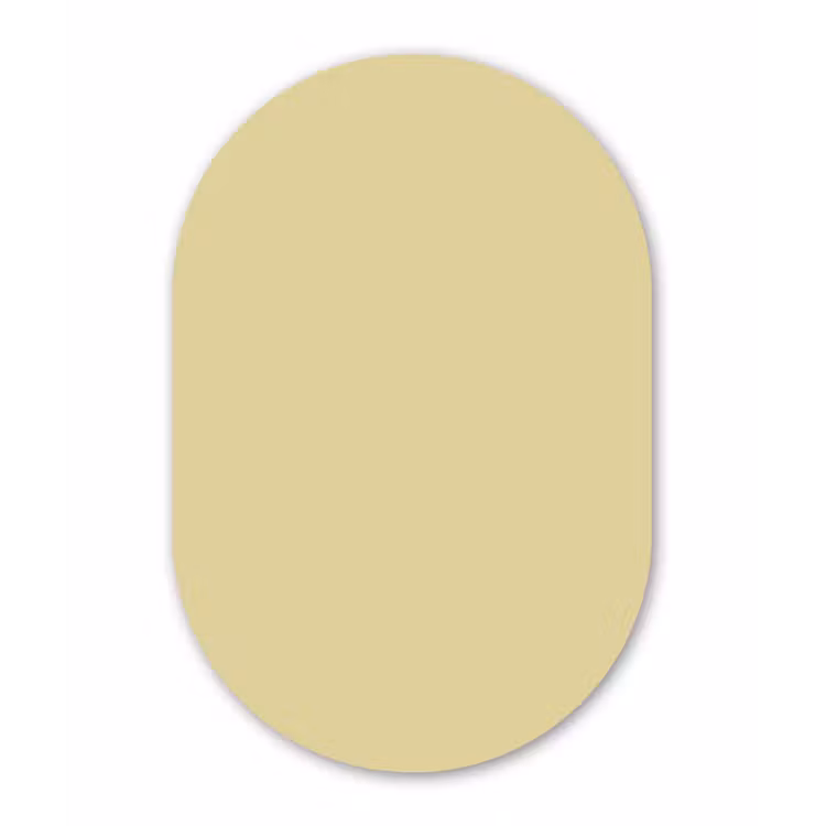 Muurovaal aluminium - Mellow - Touch - Geel — 1