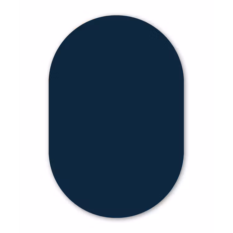 Muurovaal aluminium - Midnight - Blue - Blauw — 1