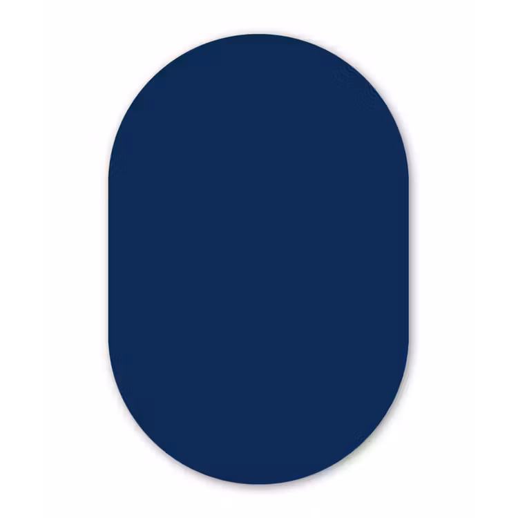Muurovaal aluminium - Midnight - Navy - Blauw — 1