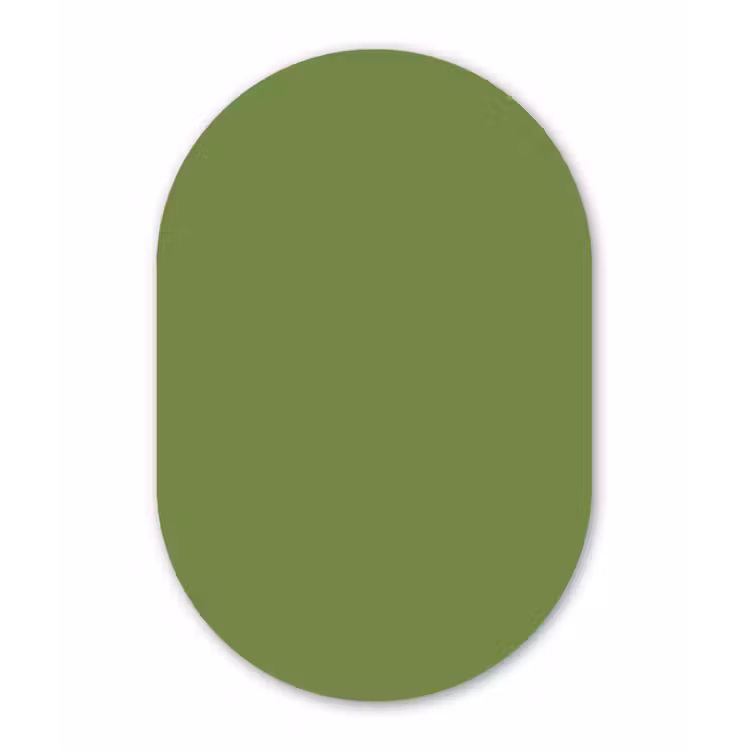 Muurovaal aluminium - Moss - Green - Groen — 1