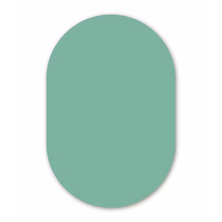 Muurovaal aluminium - Ocean - Jade - Groen — 1