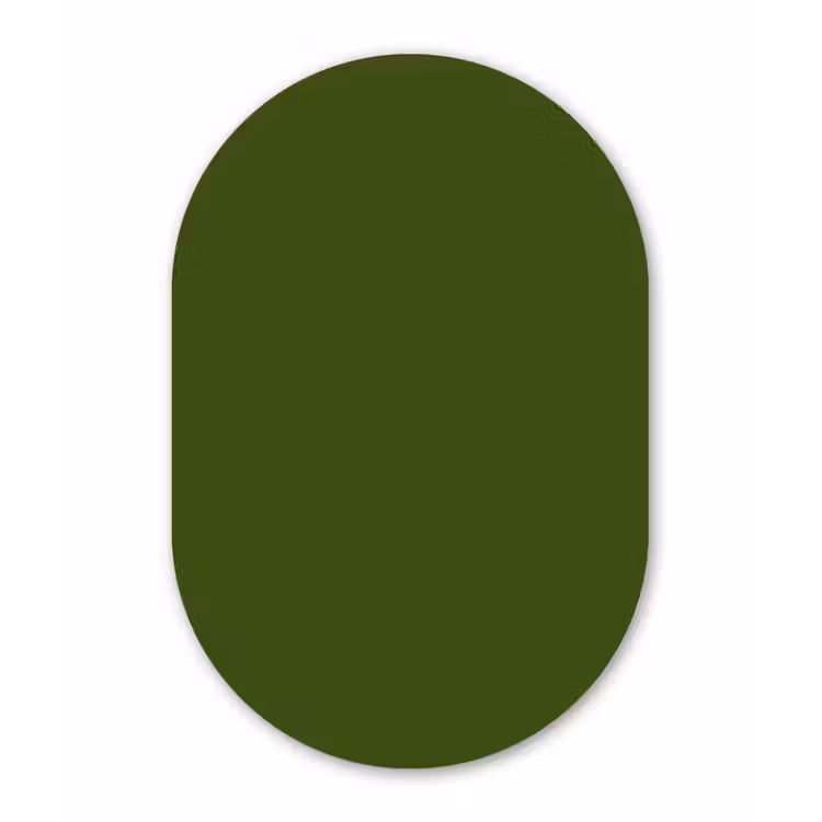 Muurovaal aluminium - Olive - Drab - Groen — 1