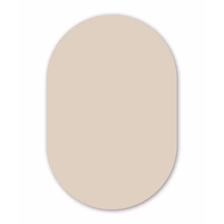 Muurovaal aluminium - Raw - Linen - Nude — 1
