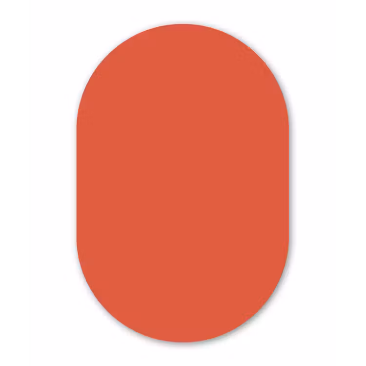 Muurovaal aluminium - Rustic - Clay - Oranje — 1