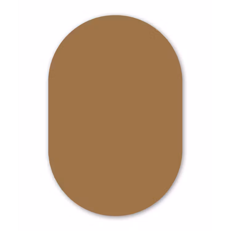 Muurovaal aluminium - Sahara - Earth - Oranje — 1