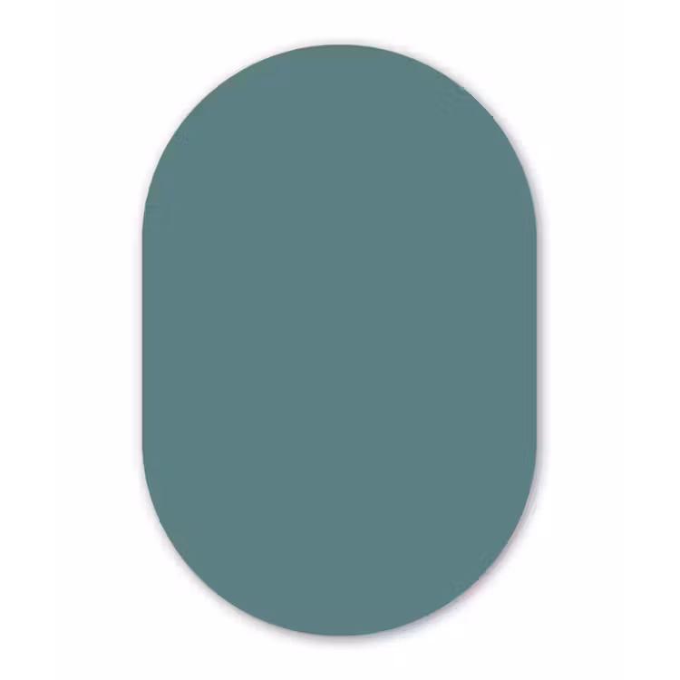 Muurovaal aluminium - Serene - Teal - Blauw — 1