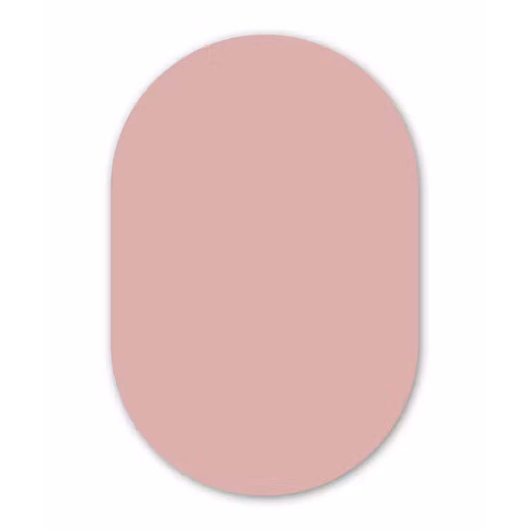 Muurovaal aluminium - Soft - Blush - Roze — 1