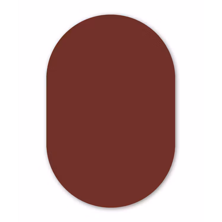 Muurovaal aluminium - Valentine - Velvet - Rood — 1