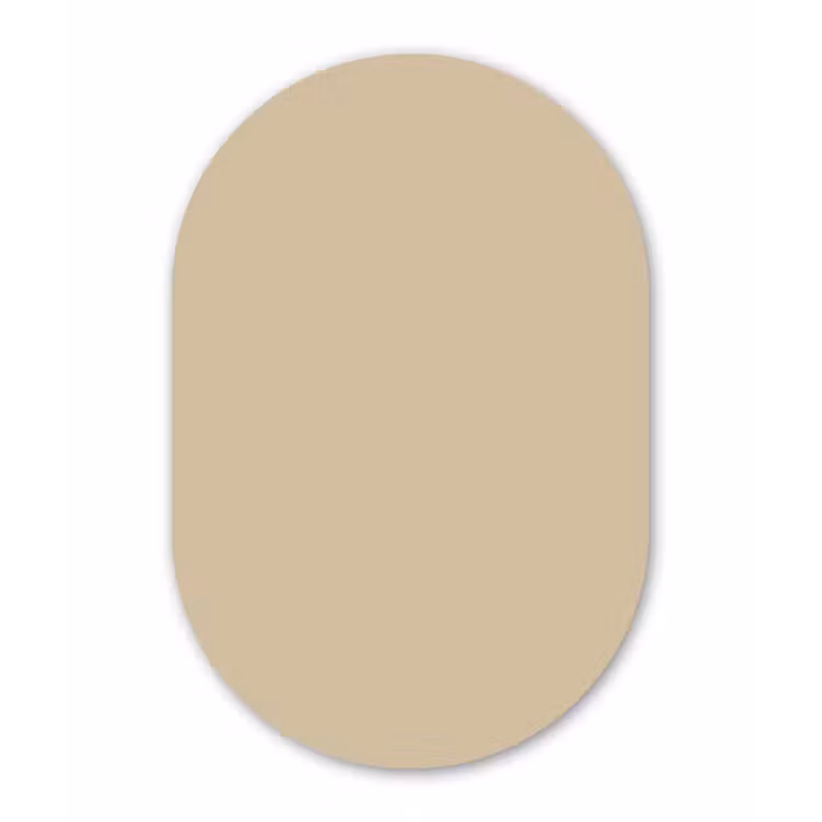 Muurovaal aluminium - Warm - Sand - Nude — 1