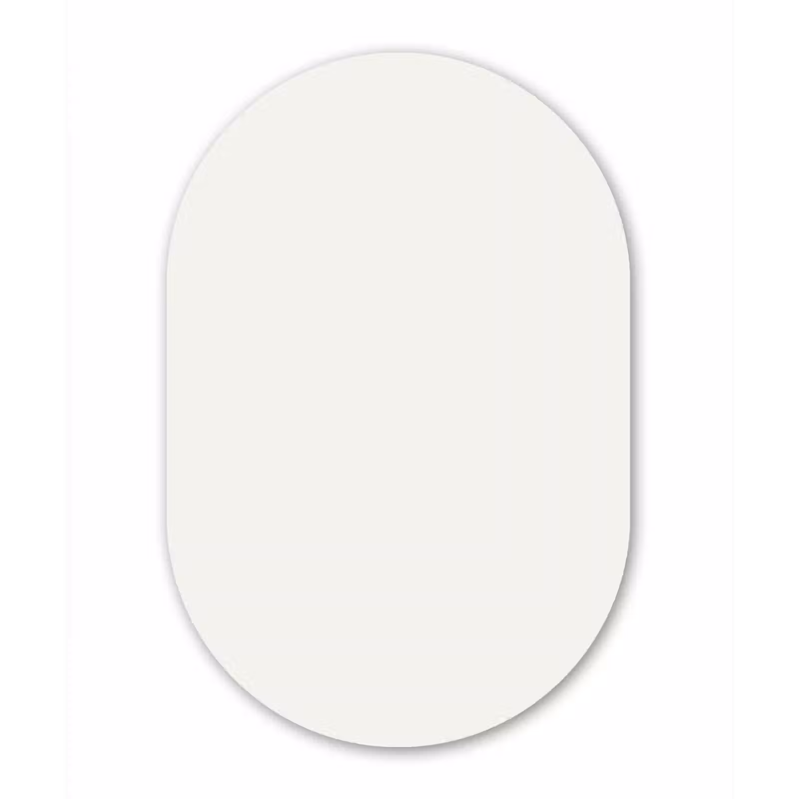 Muurovaal aluminium - Pure - Alabaster - Wit — 1