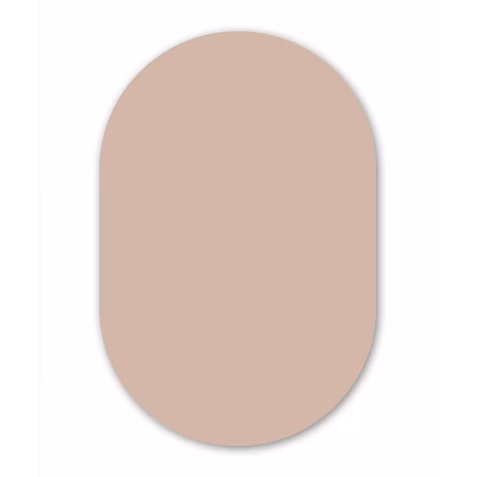 Muurovaal aluminium - Soft - Clay - Nude — 1