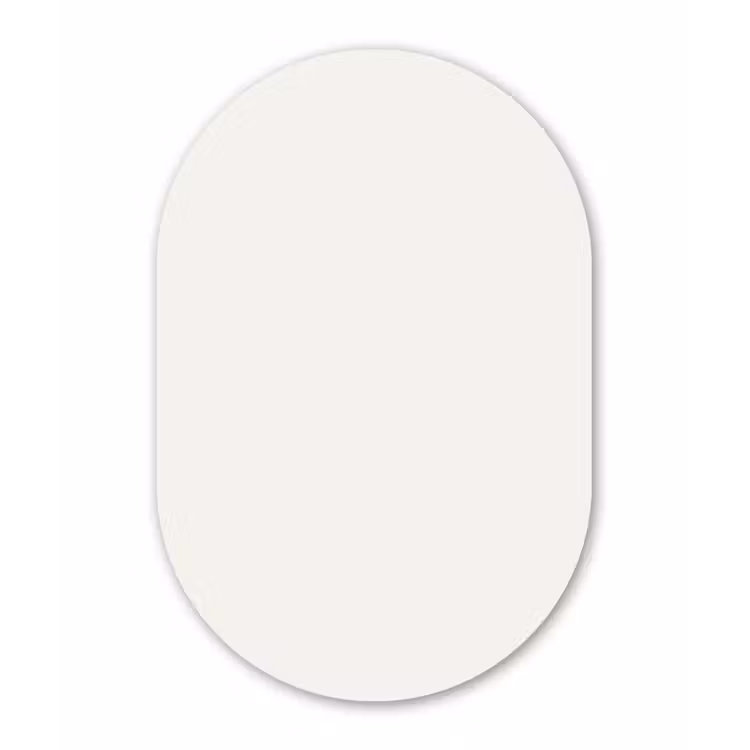 Muurovaal aluminium - Pure - Alabaster - Wit — 1
