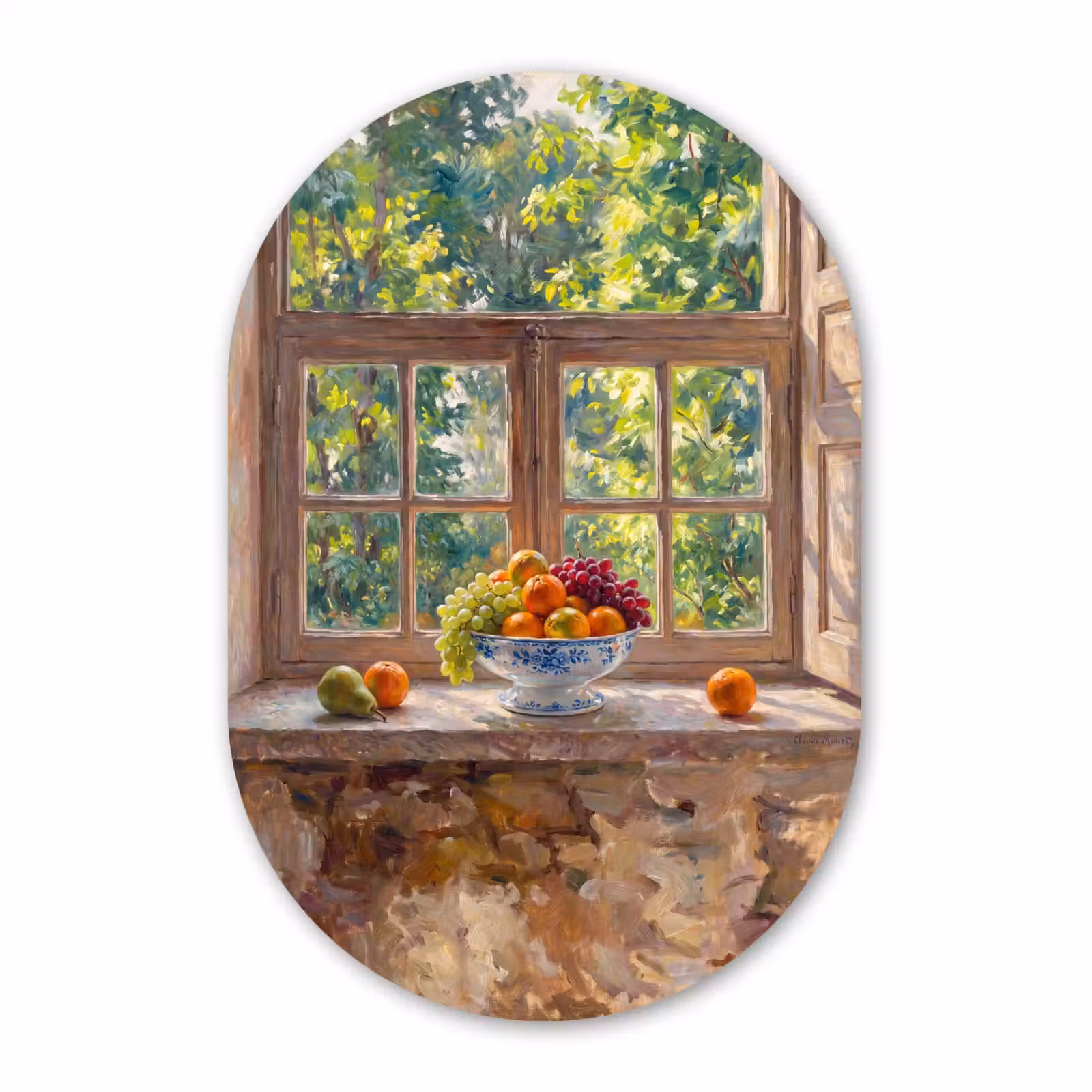 Muurovaal - Glas - Fruit - Vensterbank - Natuur — 1