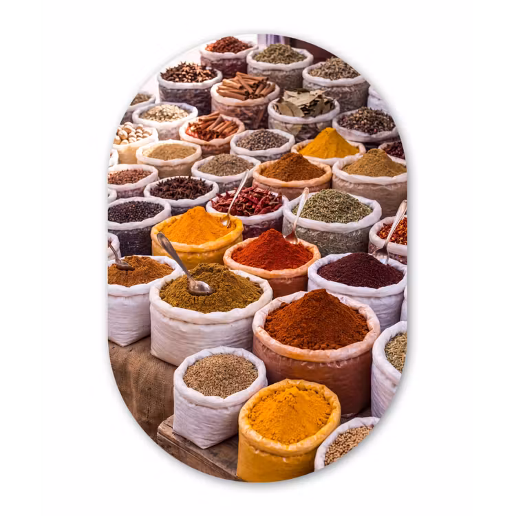 Muurovaal - Glas - Kruiden - Markt - Eten — 1