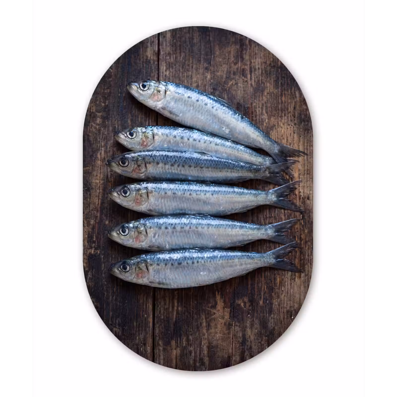 Muurovaal - Glas - Vis - Hout - Eten — 1