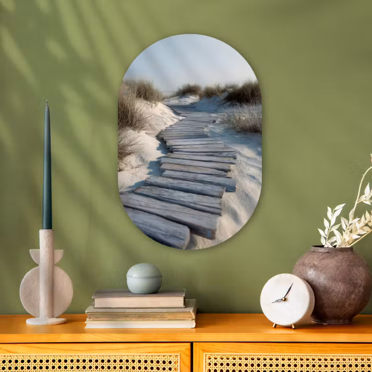 Muurovaal - Kunststof - Pad - Planken - Duinen - Gras — 2