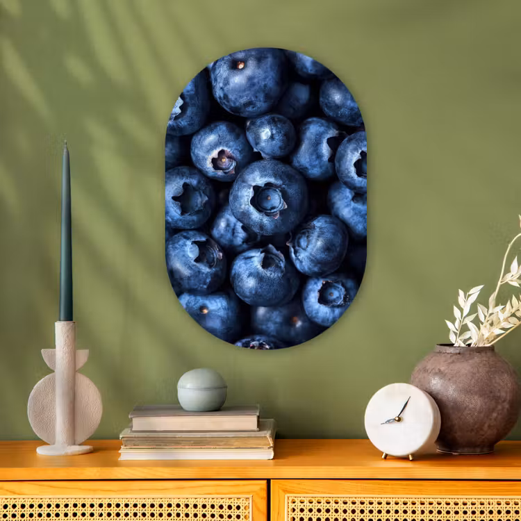 Muurovaal - Kunststof - Bessen - Blauw - Fruit — 2