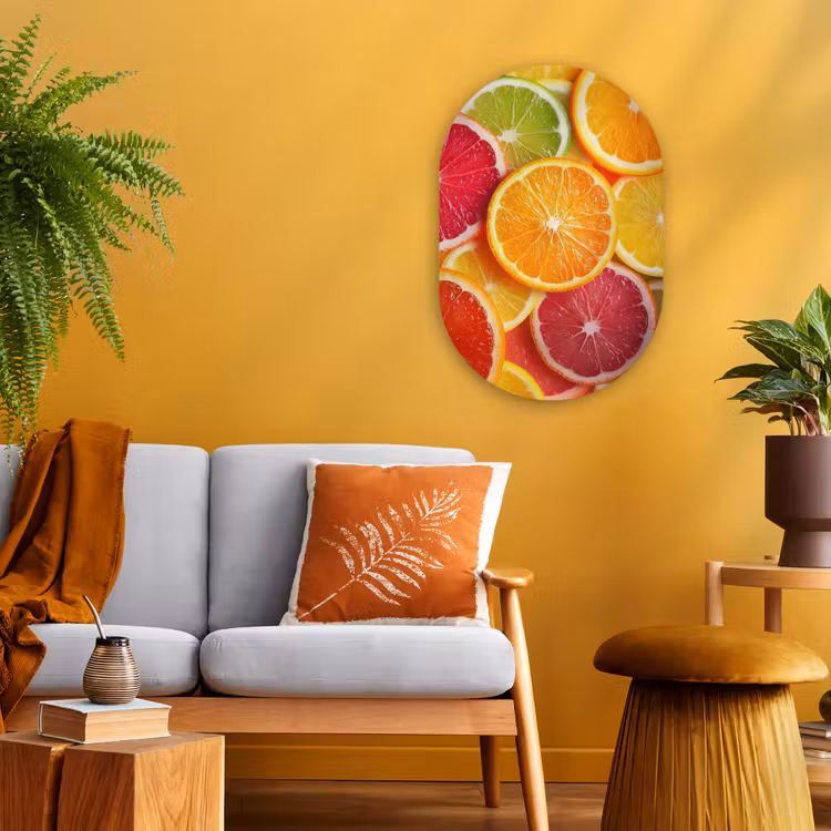 Muurovaal - Kunststof - Fruit - Kleurrijk - Close up — 2
