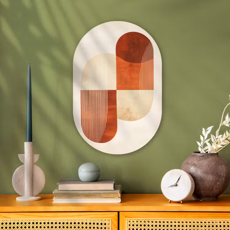 Muurovaal - Kunststof - Bogen - Beige - Vormen — 2