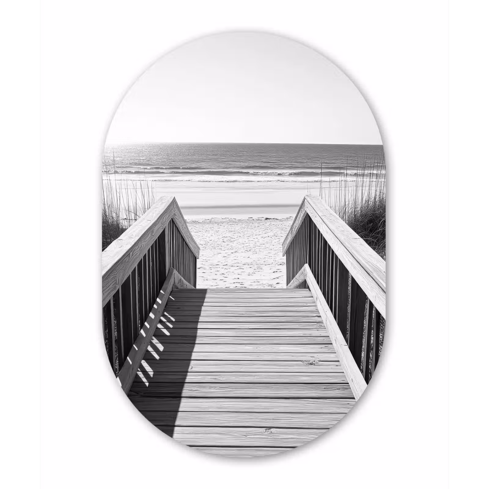 Muurovaal - Kunststof - Loopbrug - Hout - Strand - Zee — 1
