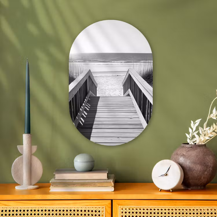 Muurovaal - Kunststof - Loopbrug - Hout - Strand - Zee — 2