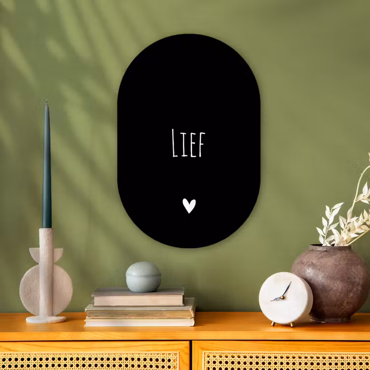 Muurovaal - Kunststof - Spreuken - Lief - Quotes — 3