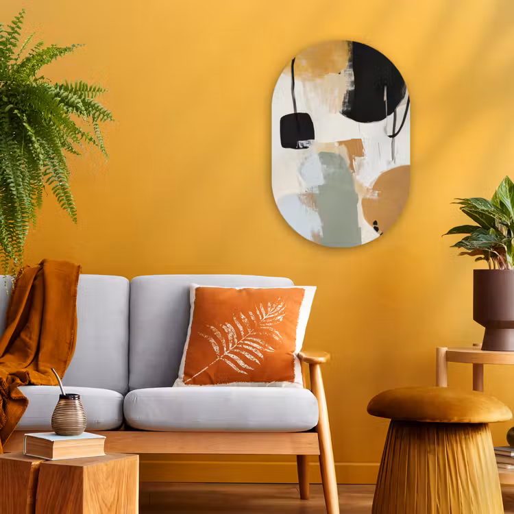 Muurovaal - Kunststof - Paint - Abstract - Kleuren — 2