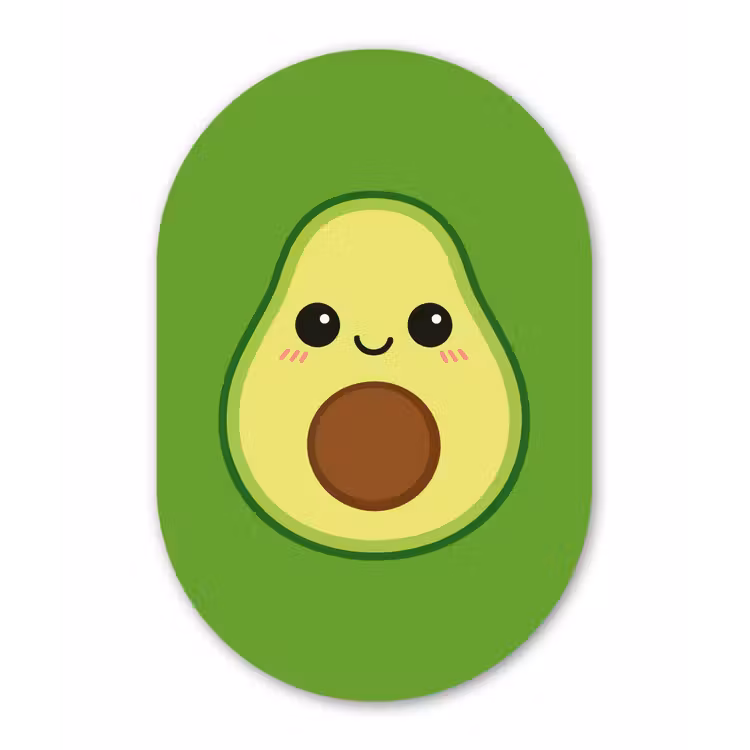 Muurovaal - Kunststof - Avocado - Groen - Speels — 3