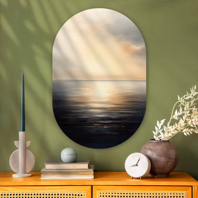 Muurovaal - Glas - Zon - Horizon - Zee — 2