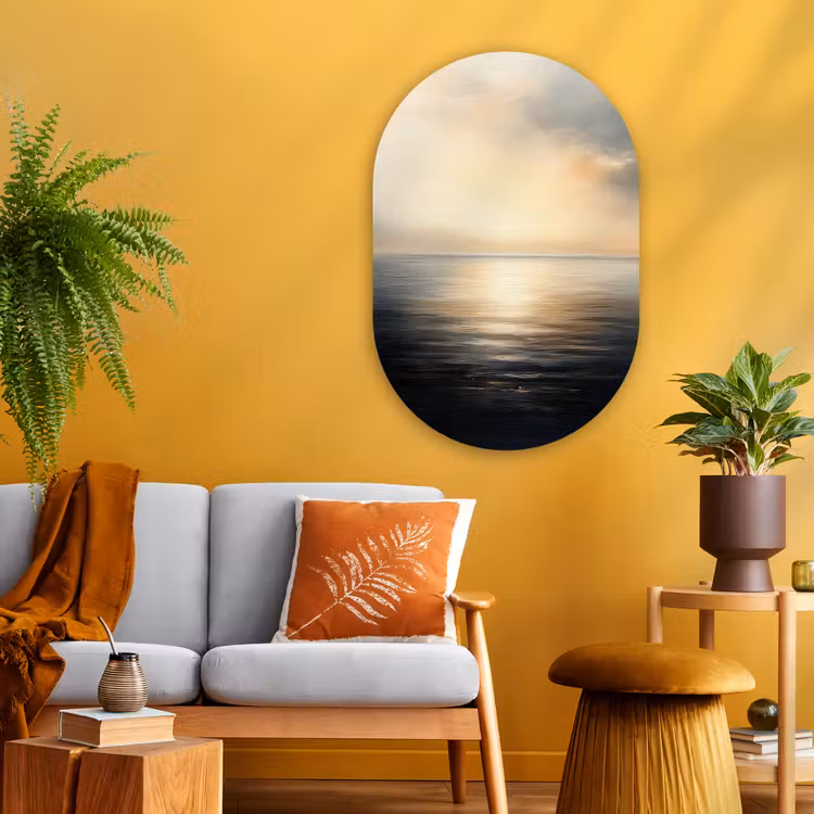 Muurovaal - Glas - Zon - Horizon - Zee — 3