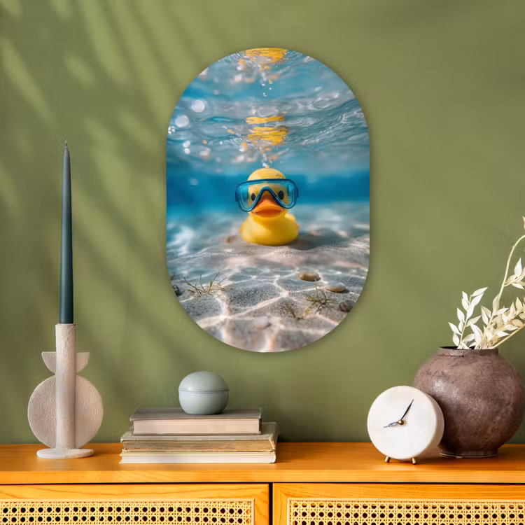 Muurovaal - Kunststof - Duikbril - Eend - Water — 3