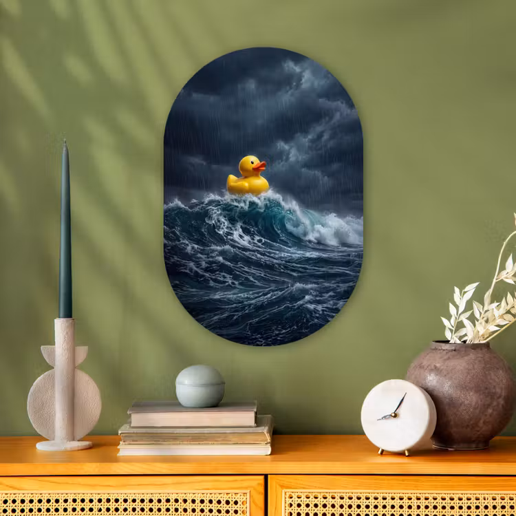 Muurovaal - Kunststof - Storm - Badeend - Golven — 2