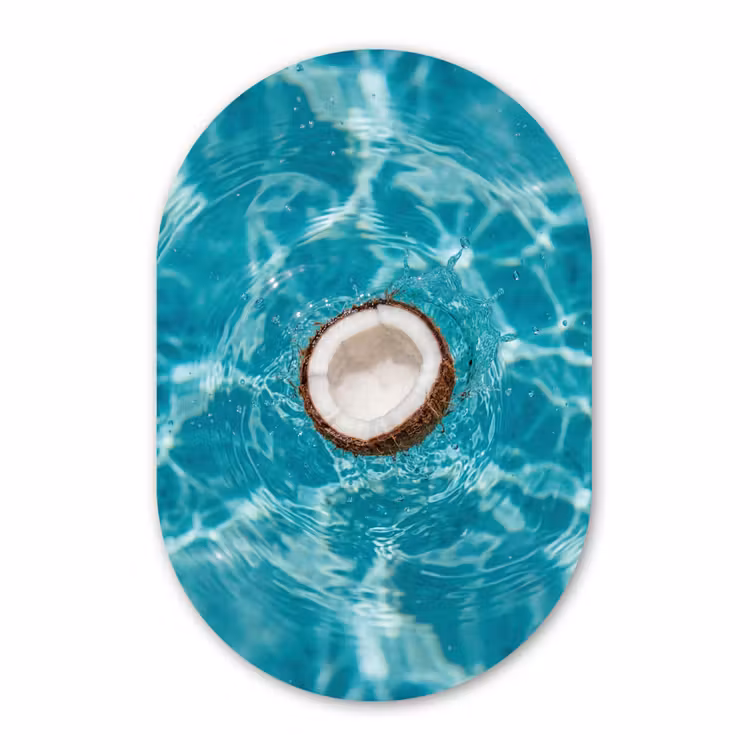 Muurovaal - Kunststof - Kokosnoot - Water - Wit — 3