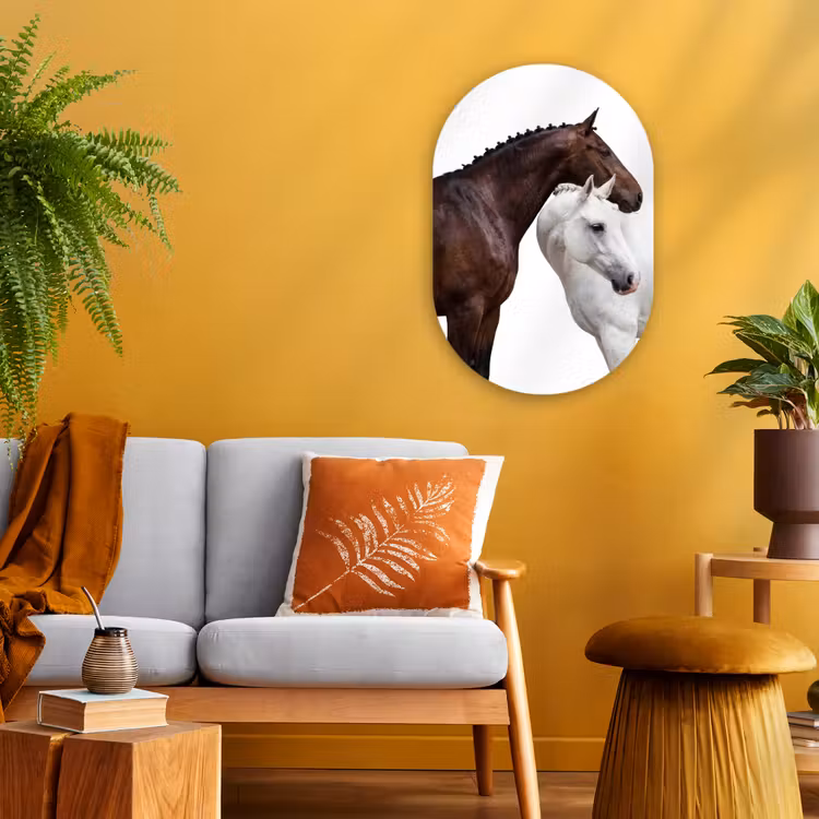 Muurovaal - Kunststof - Paard - Modern - Balans — 2