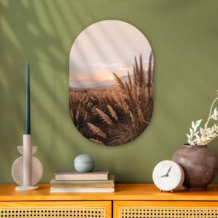 Muurovaal - Kunststof - Gras - Veld - Zon - Natuur — 3
