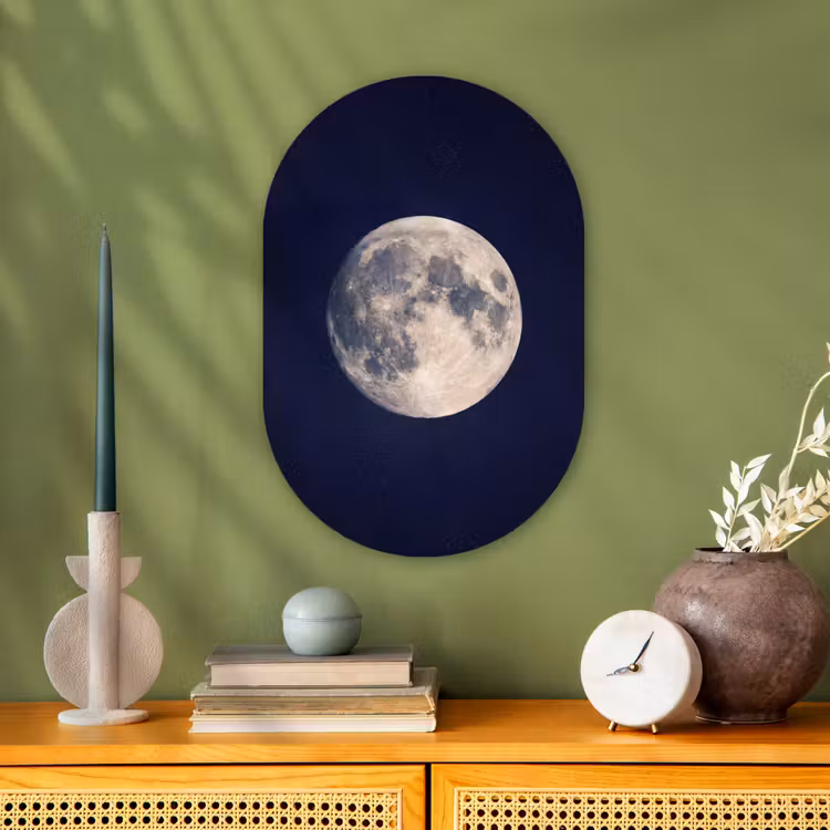 Muurovaal - Kunststof - Ruimte - Maan - Kosmos — 2
