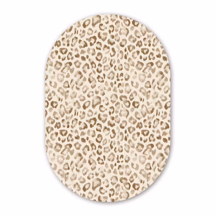 Muurovaal - Kunststof - Luipaard - Klassiek - Beige — 3