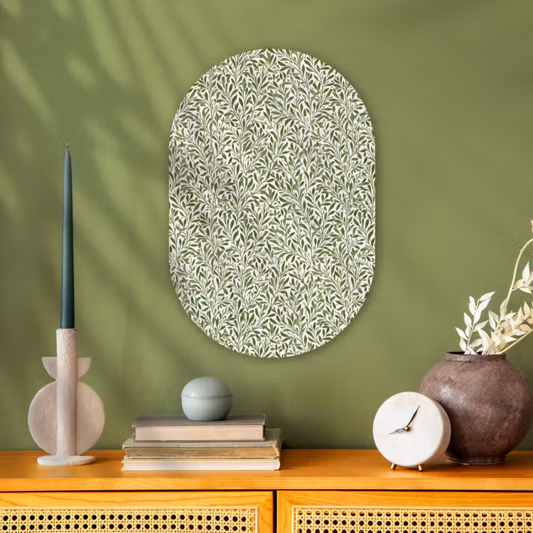 Muurovaal - Kunststof - Botanisch - Takken - Groen — 1