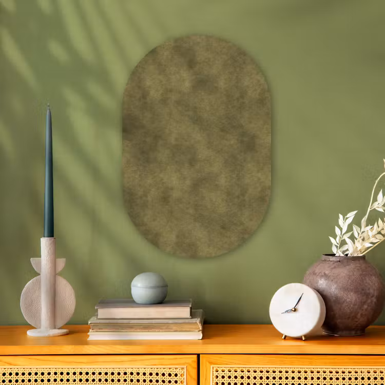 Muurovaal - Kunststof - Textuur - Abstract - Groen — 1