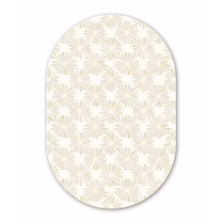 Muurovaal - Kunststof - Abstract - Motief - Beige — 3