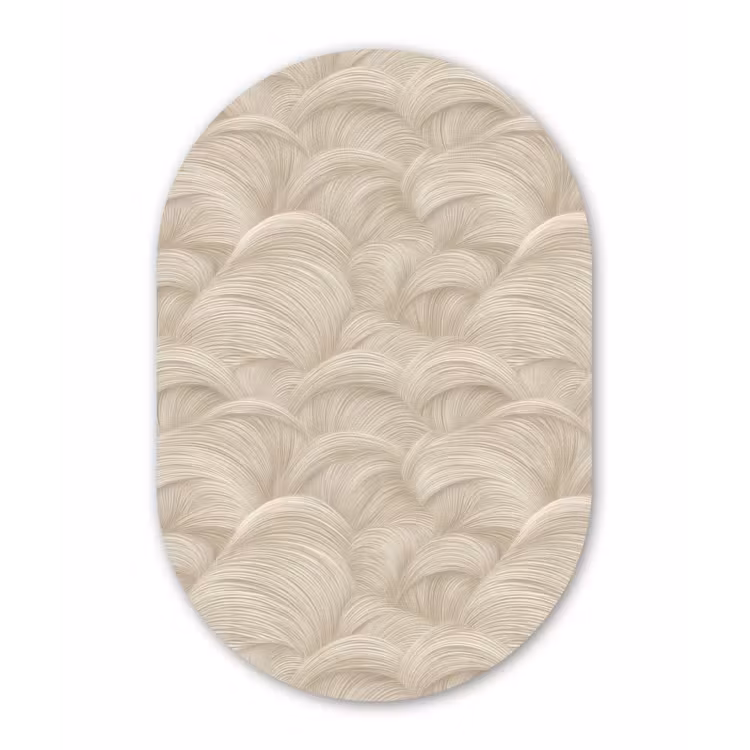 Muurovaal - Kunststof - Bogen - Patroon - Beige — 3