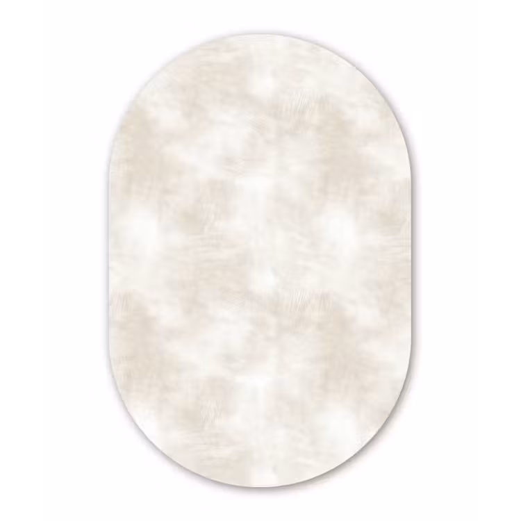 Muurovaal - Kunststof - Subtiel - Structuur - Beige — 3