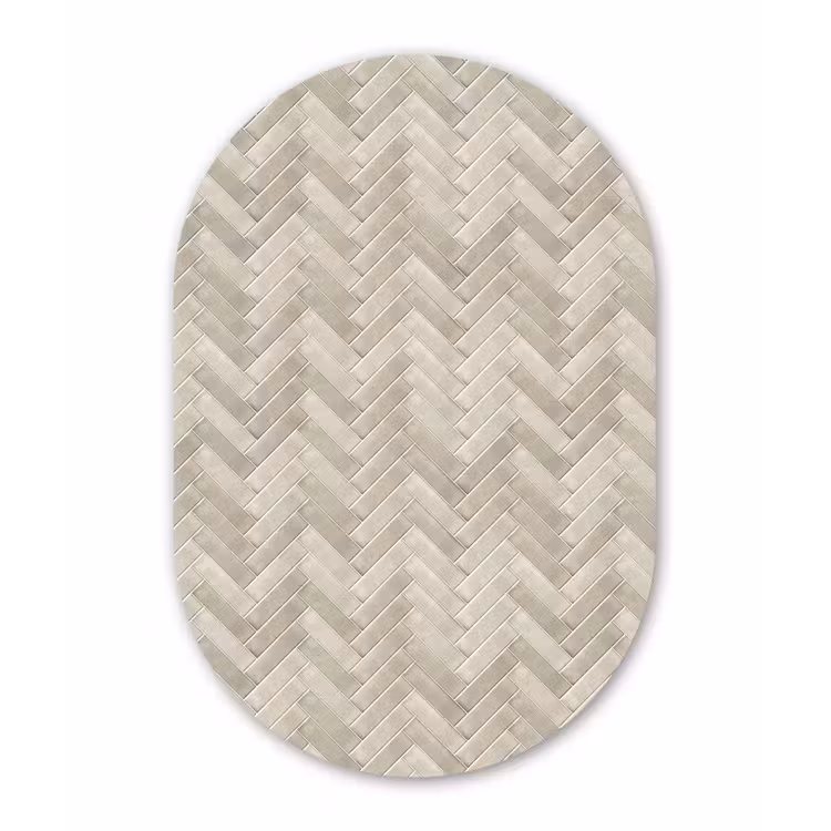 Muurovaal - Kunststof - Visgraat - Wandtegel - Beige — 3