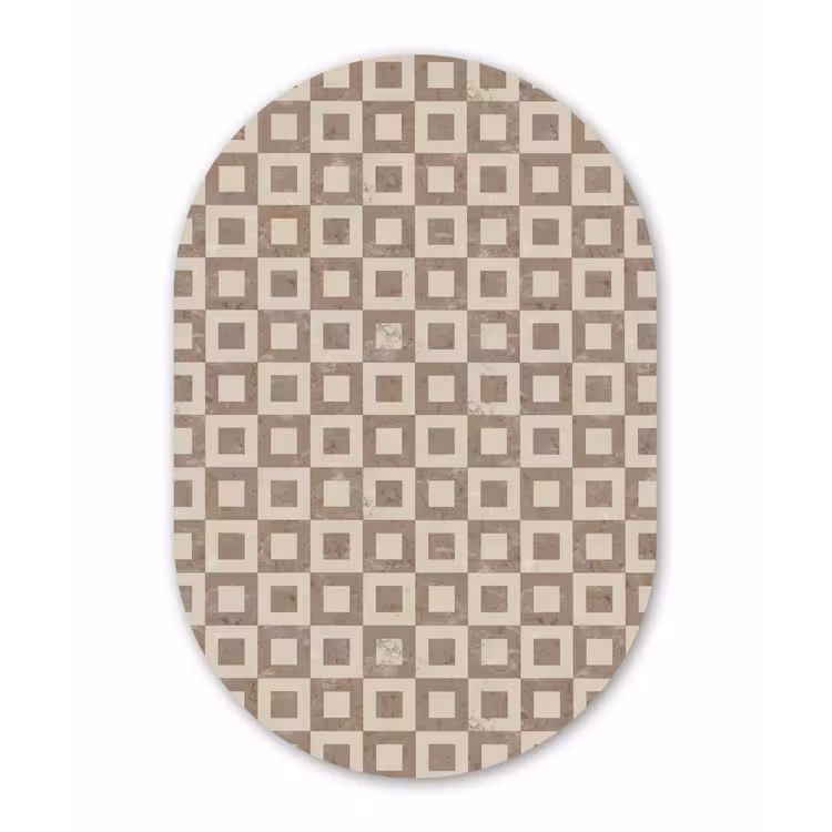 Muurovaal - Kunststof - Patroon - Marmer - Beige — 3