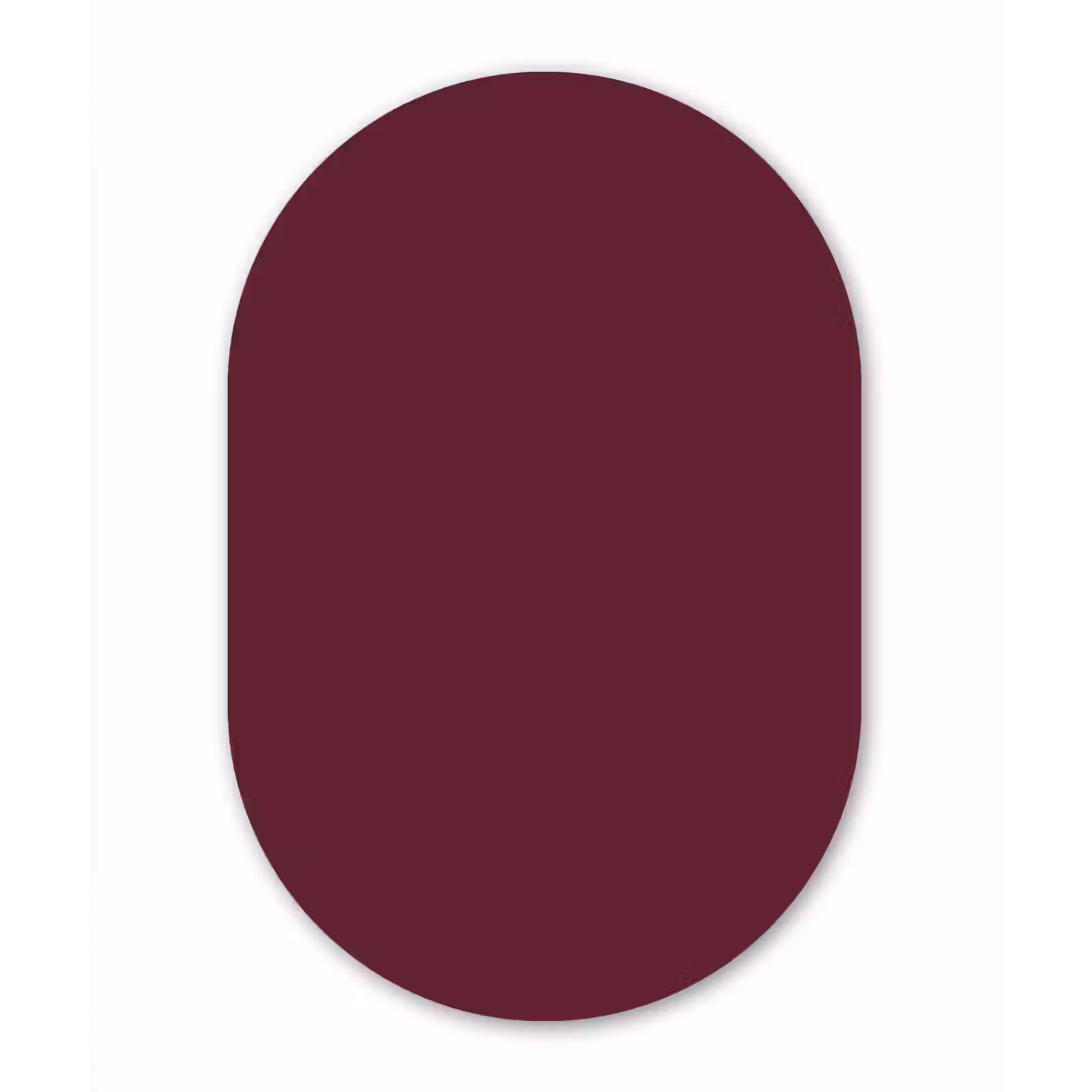 Muurovaal - Kunststof - Deep - Plum - Paars — 1