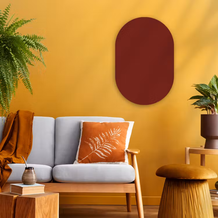 Muurovaal - Kunststof - Rustic - Terracotta - Rood — 2