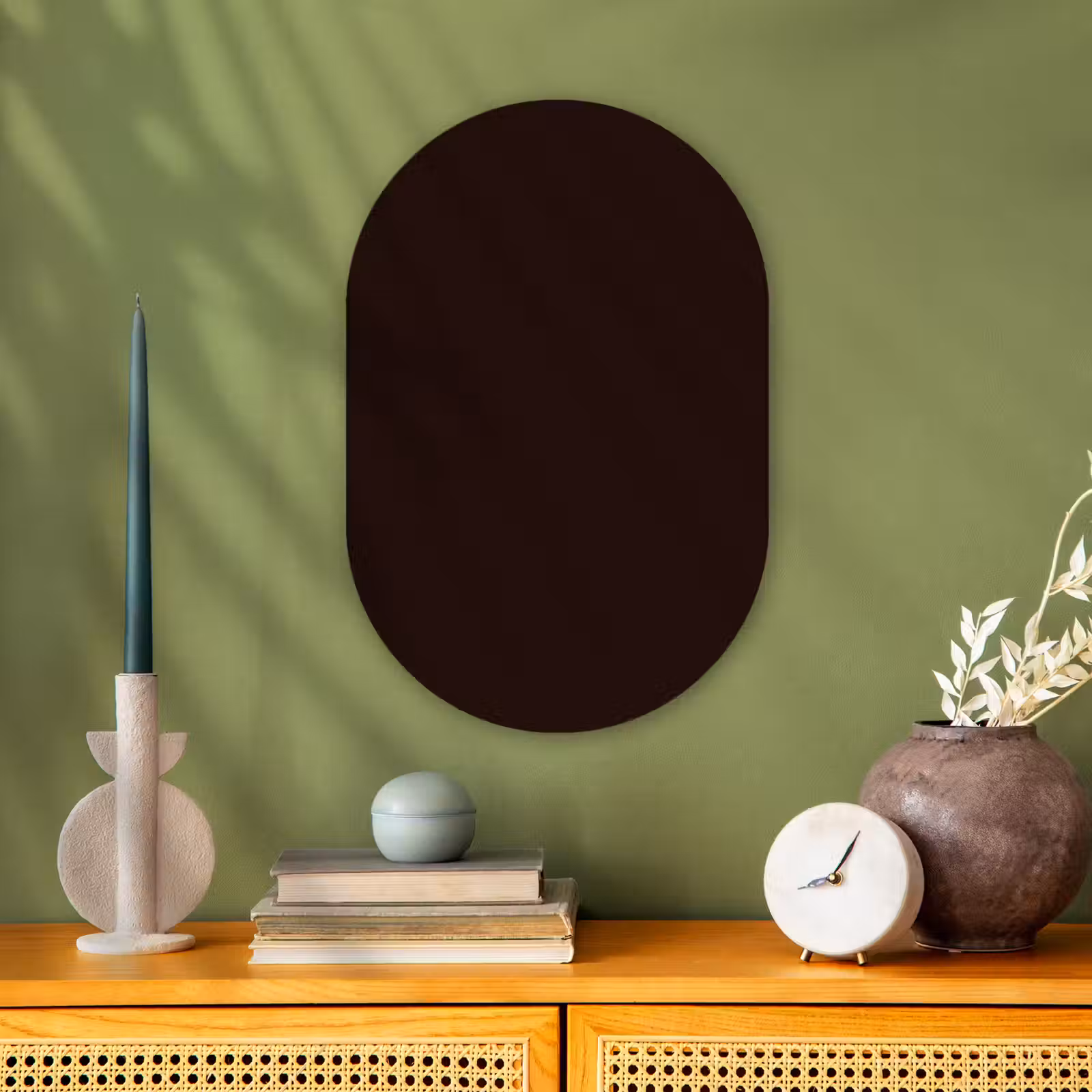 Muurovaal - Kunststof - Deep - Obsidian - Bruin — 1