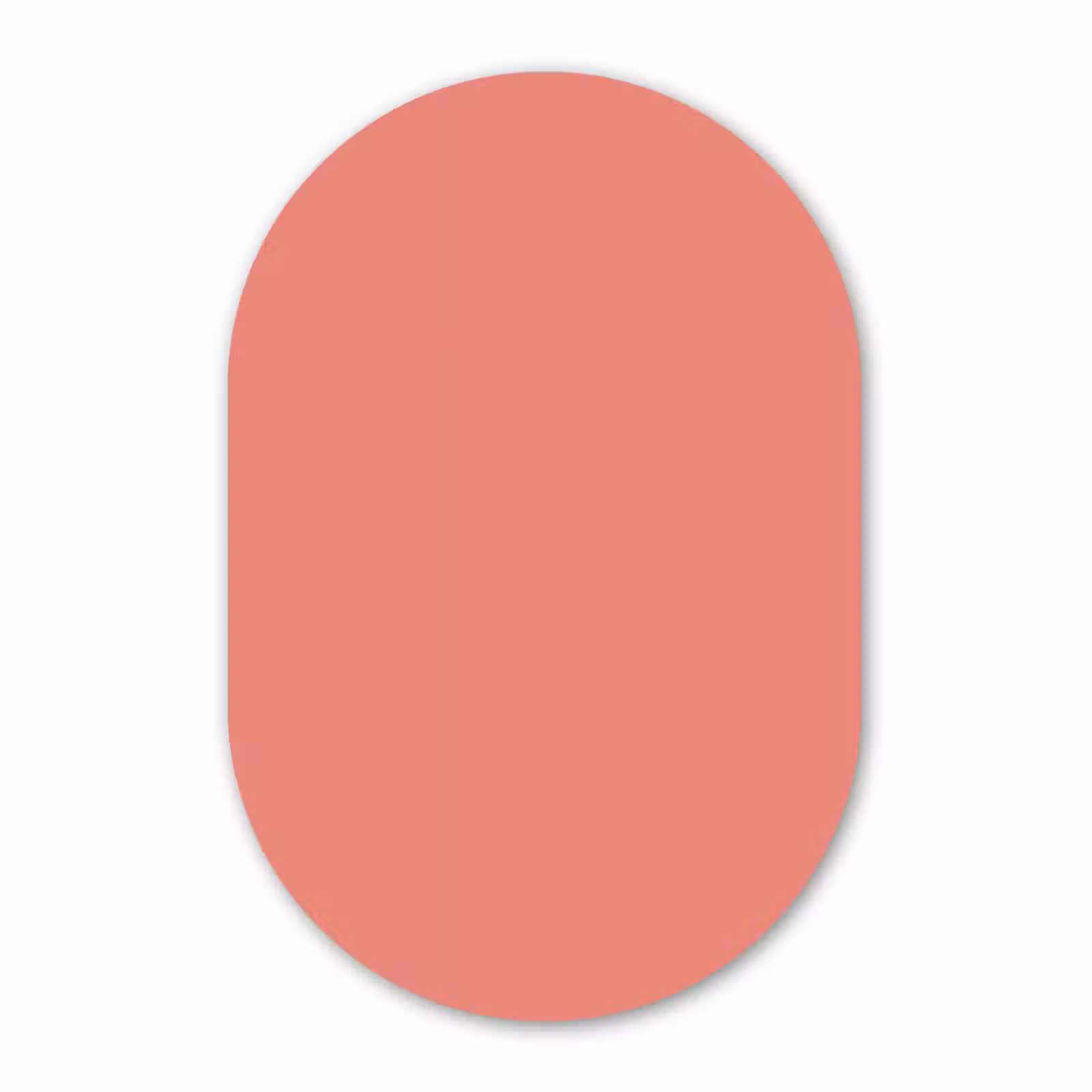 Muurovaal - Kunststof - Dusty - Peach - Koraal — 1